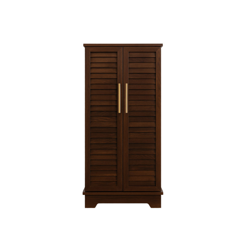 Armoire à bijoux avec miroir Harwant, Chocolat