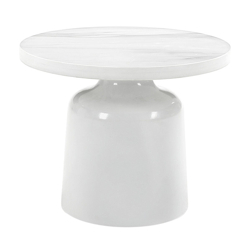 Engineering Marble End Table