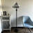 Berislav Tiffany Floor Lamp White Stained Glass Hexagon Metal Base LED Bulbs Included 16"W*16"D*64"H