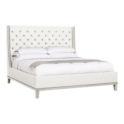 Michael Weiss California King Tufted Upholstered Panel Bed