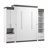 Camalla 104W Queen Murphy Bed and Narrow Storage with Drawers-55325668
