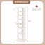 Range-chaussures vertical à 8 niveaux, organisateur de coin peu encombrant pour vestibule, placard ou porte d'entrée, tablettes réglables pour chaussures, bottes et plus encore-1122372716