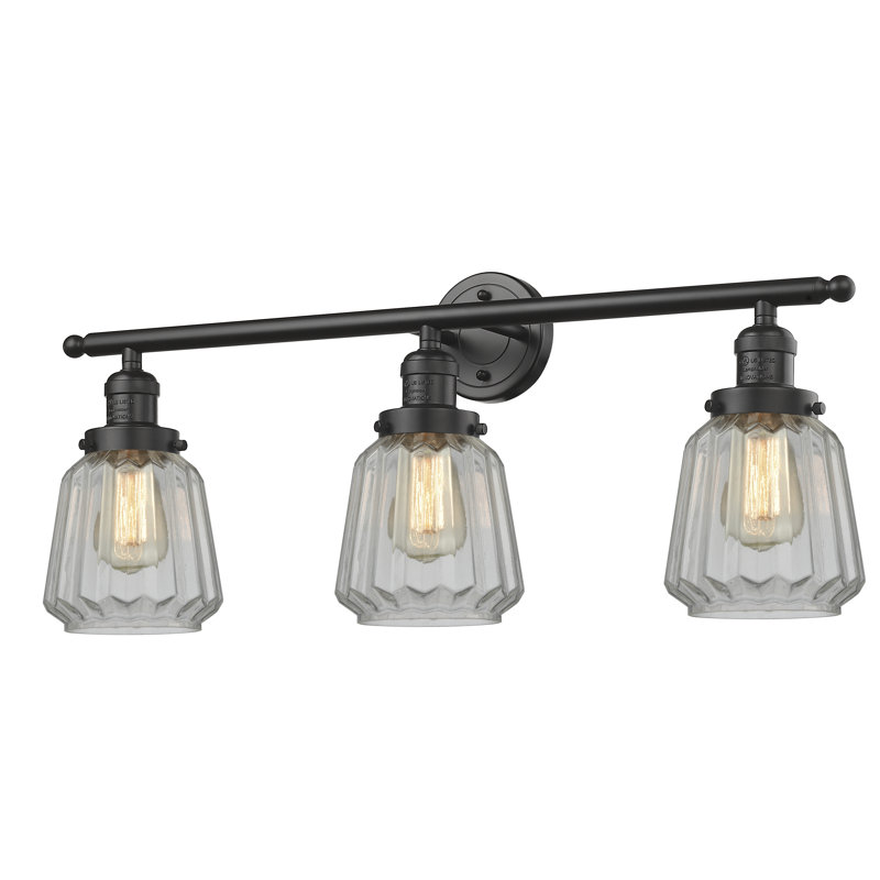 Vinson 3 - Light Dimmable Vanity Light, Polished Chrome, Clear