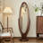 Modern Minimalist Walnut Rotating Full-Length Mirror