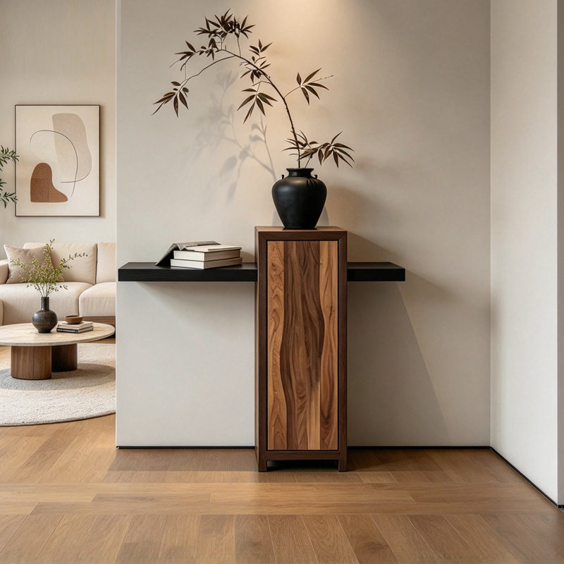 Console polyvalente simple en bois massif