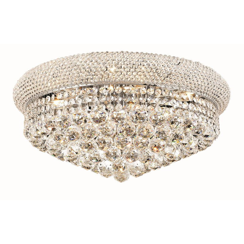 Ston Easton Crystal Flush Mount, Chrome, Royal Cut