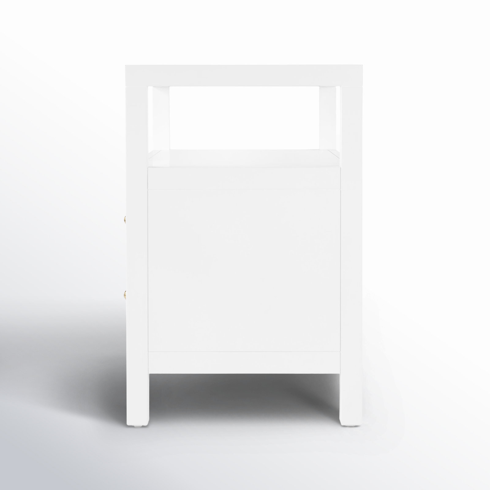 Celine 28" Acacia Nightstand, Smooth White