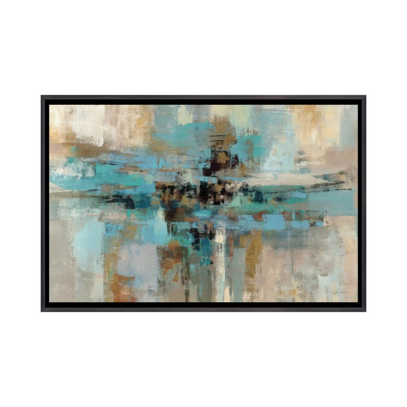 «Morning Fjord», impression, H 32 po x l 48 po x P 1,5 po, Toile avec cadre noir patiné