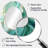 Gree And White Sway Wave Serenity II - Green Oval Wall Mirror Decor-1137388830