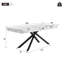 Extendable Metal Base Dining Table-1330830064