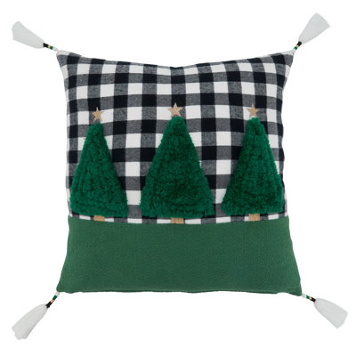 Merry Martinique Tree Design Square Pillow Cover