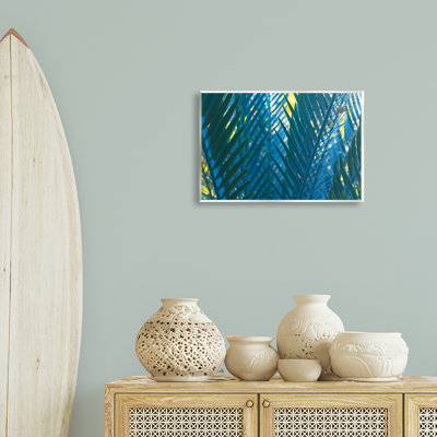 "Blue Palm Fronds", art mural par Carol La Barge