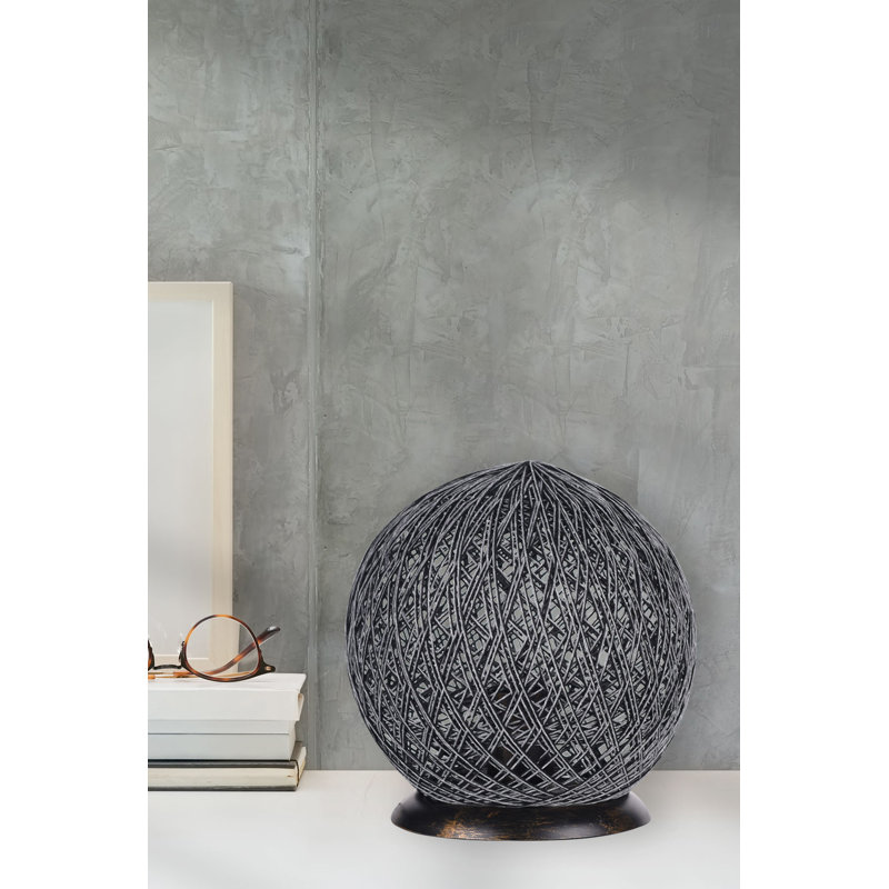 Lampe de table en métal Globle, Rose, Blanc