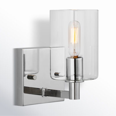 Haines Single Transparent Dimmable Bath Sconce