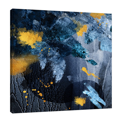 «Marine Gold Abstract» par Urban Epiphany, reproduction sur toile tendue
