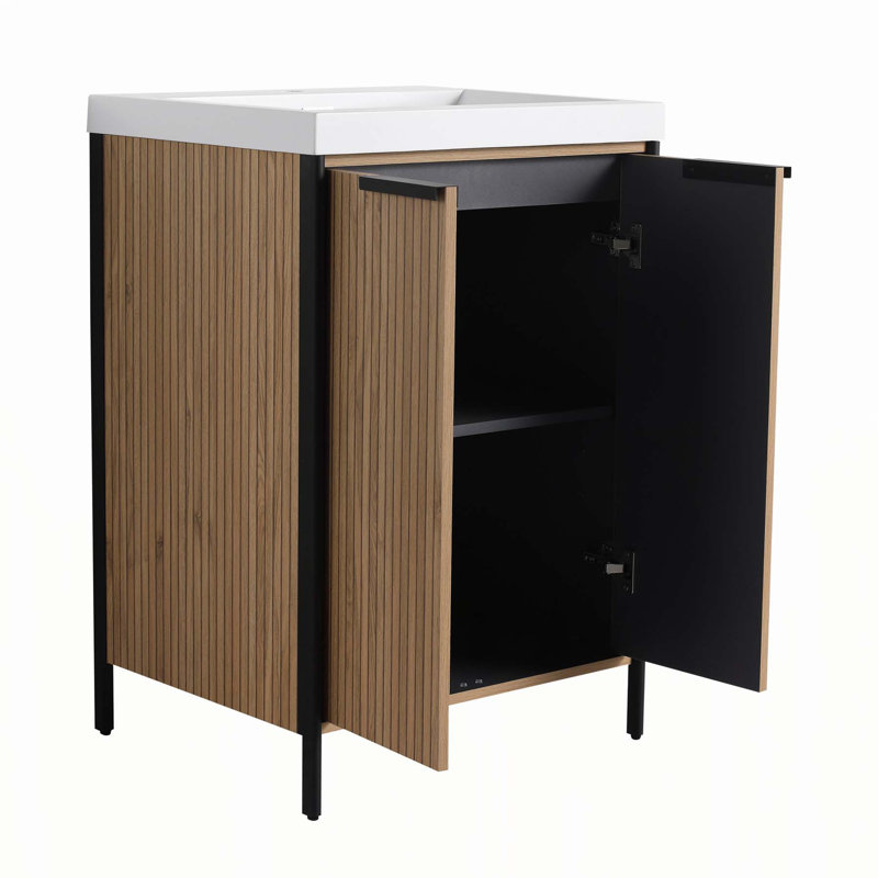 Meuble-lavabo autoportant exquis avec des caractéristiques avancées pour des salles de bain élégantes