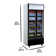 39 In. 28 Cu. Ft. Commercial 2 Glass Wing Door Cooler Refrigerator In Black