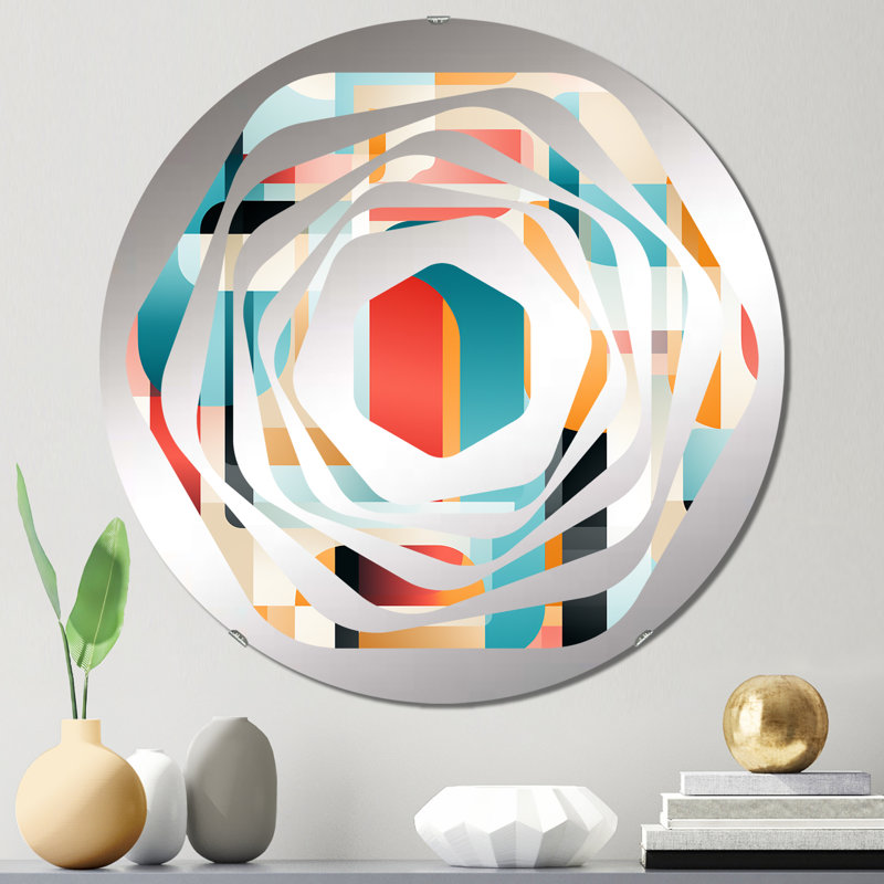 Christasha - Miroir décoratif Amorphe, 31,4 po x 31,4 po