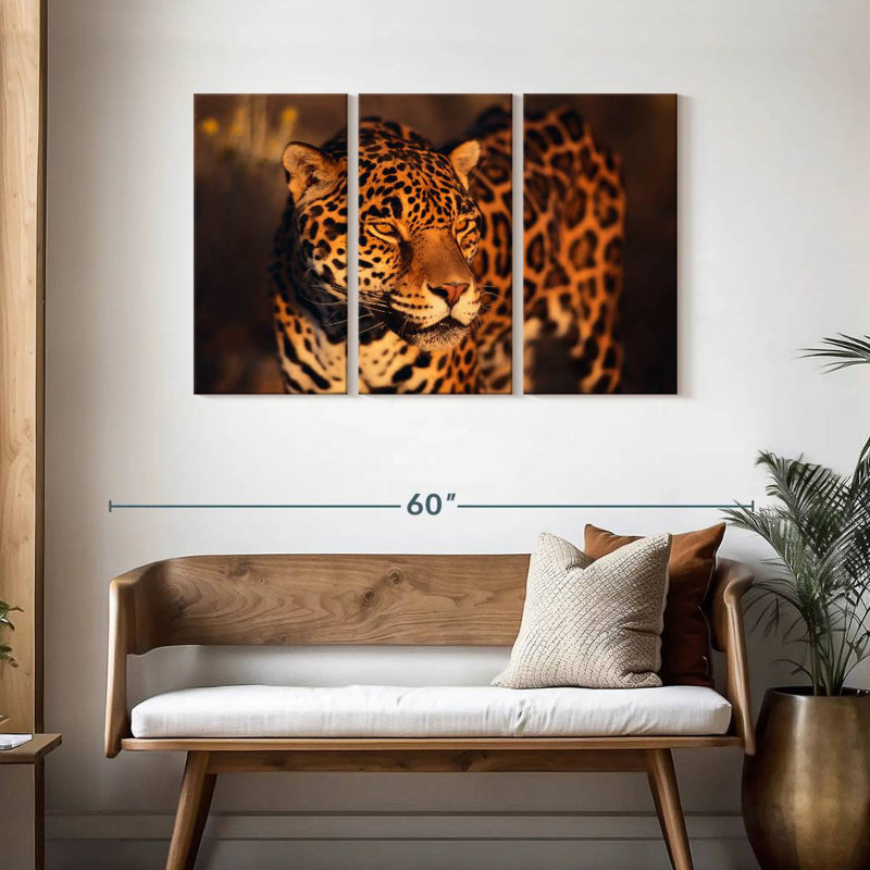 Brampt Jaguar Under The Sun, 28" H x 45" W