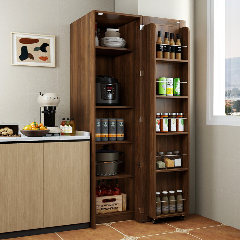 Armoire de cuisine, armoire-buffet autoportante avec portes et tablettes, armoire de rangement pour cuisine, salon et salle à manger