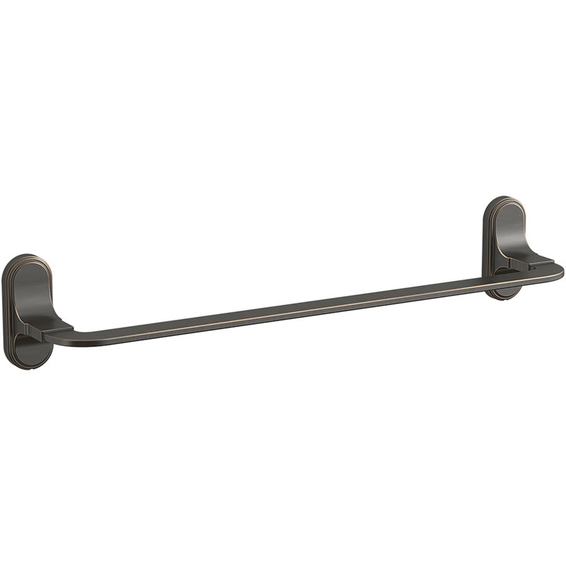 Barre à serviettes industrielle 18 po, L 18 po, Bronze huilé