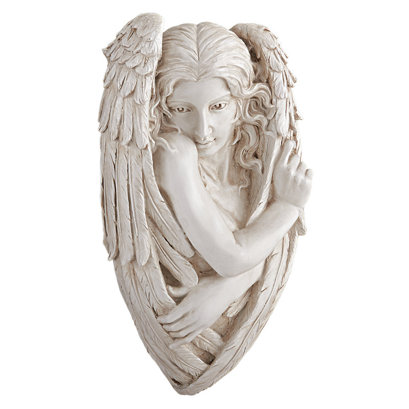 Sculpture murale timid angel the tristan