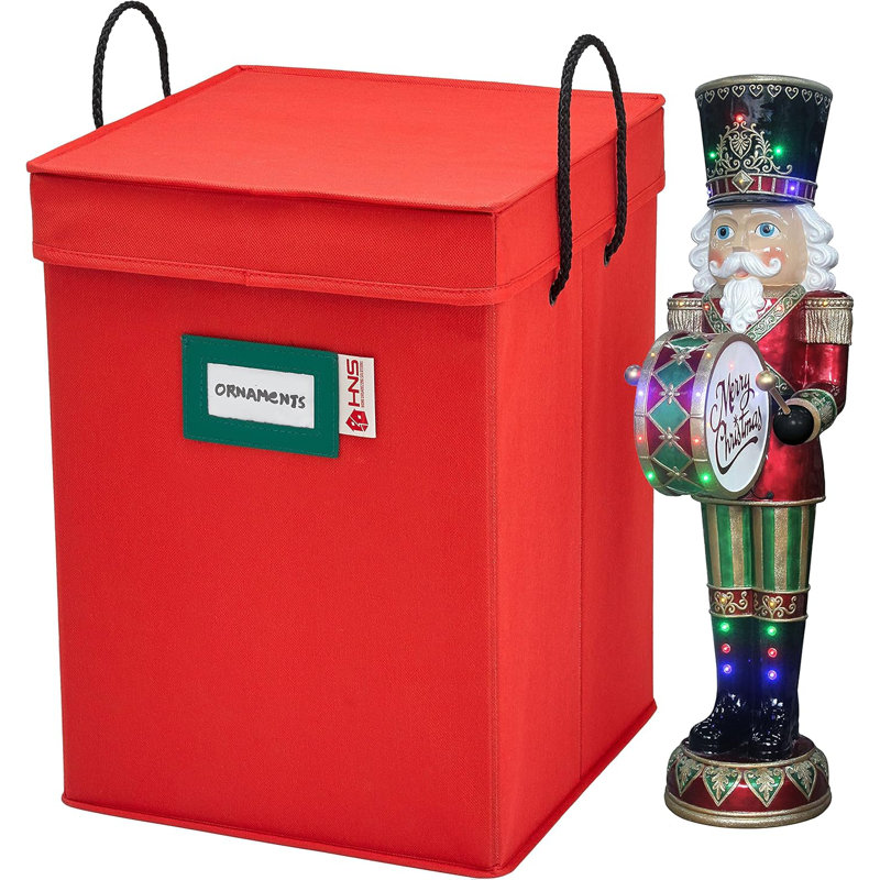 Boîte de rangement pour casse-noisette et figurine - Rangez jusqu'à 9 pièces de 16 pouces, Noir, noir, noir, noir