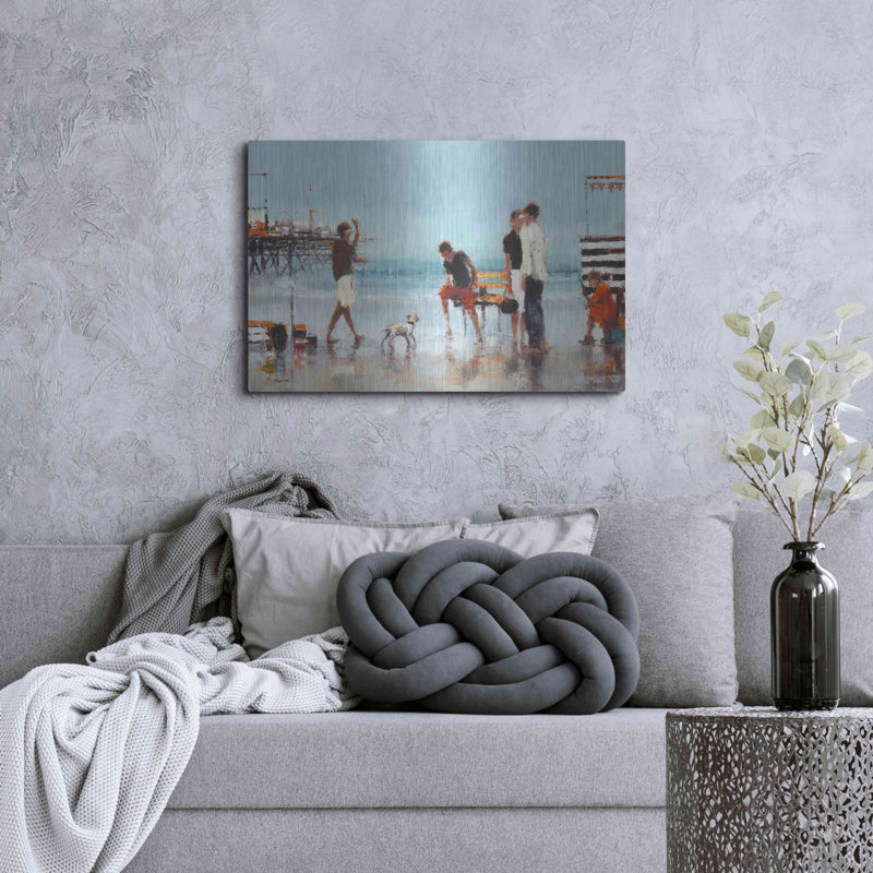 «Lark Manor» «Theatre of the Tides» par Lorraine Christie, art mural en métal, H 24 po x l 36 po