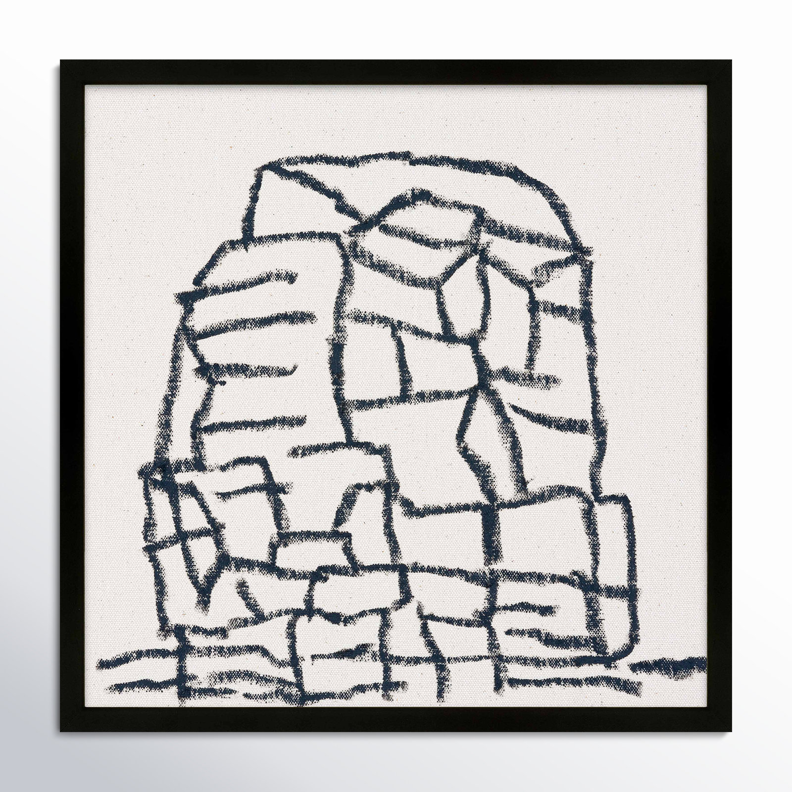 Dreya "Outcropping" Print by Stephanie Dennis, Black, 16" H x 16" W  x 1.25" D