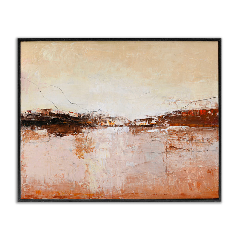 Giclée encadrée de l'horizon chaud et patiné, design par Design Fabrikken, H 11 po x l 14 po, Giclée encadrée noir minuit