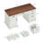 Executive Desk with Built-In Electrical Outlet-1226165423