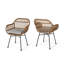 Chaise de patio avec coussins Aaronn-2023400326