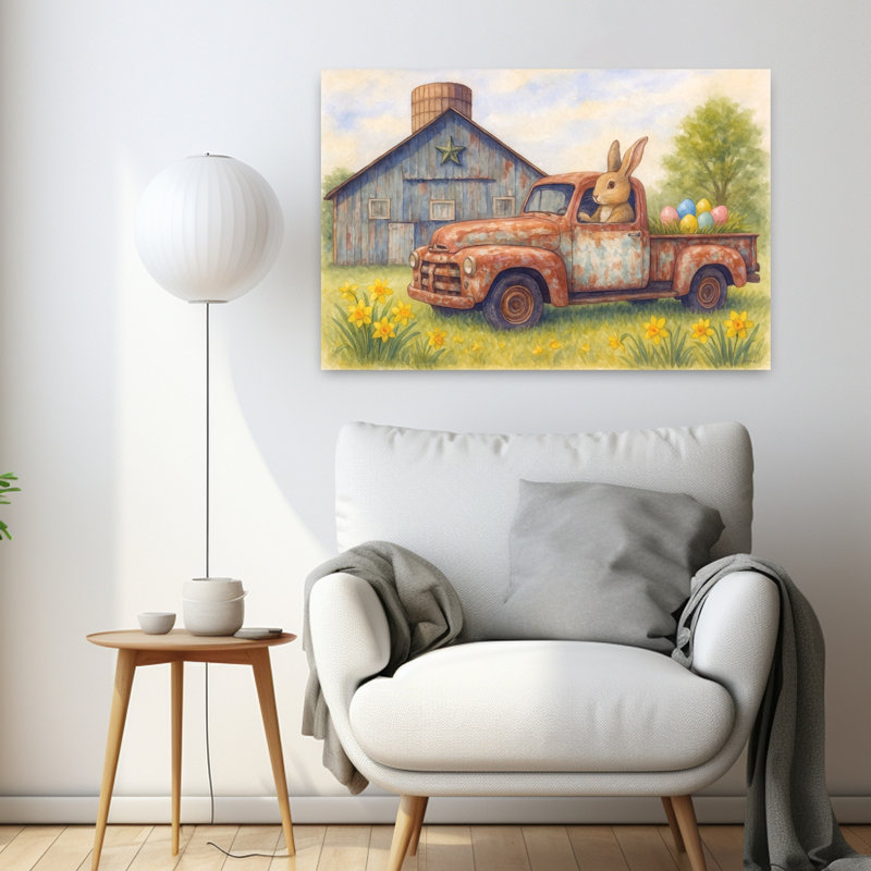 Bringing Pâques Joy, rustique, fantaisiste, jonquille, paysage, H 24 po x l 36 po