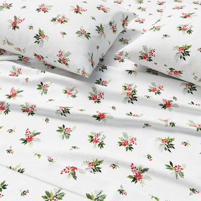 100% Turkish Cotton Flannel Holiday Sheet Sets