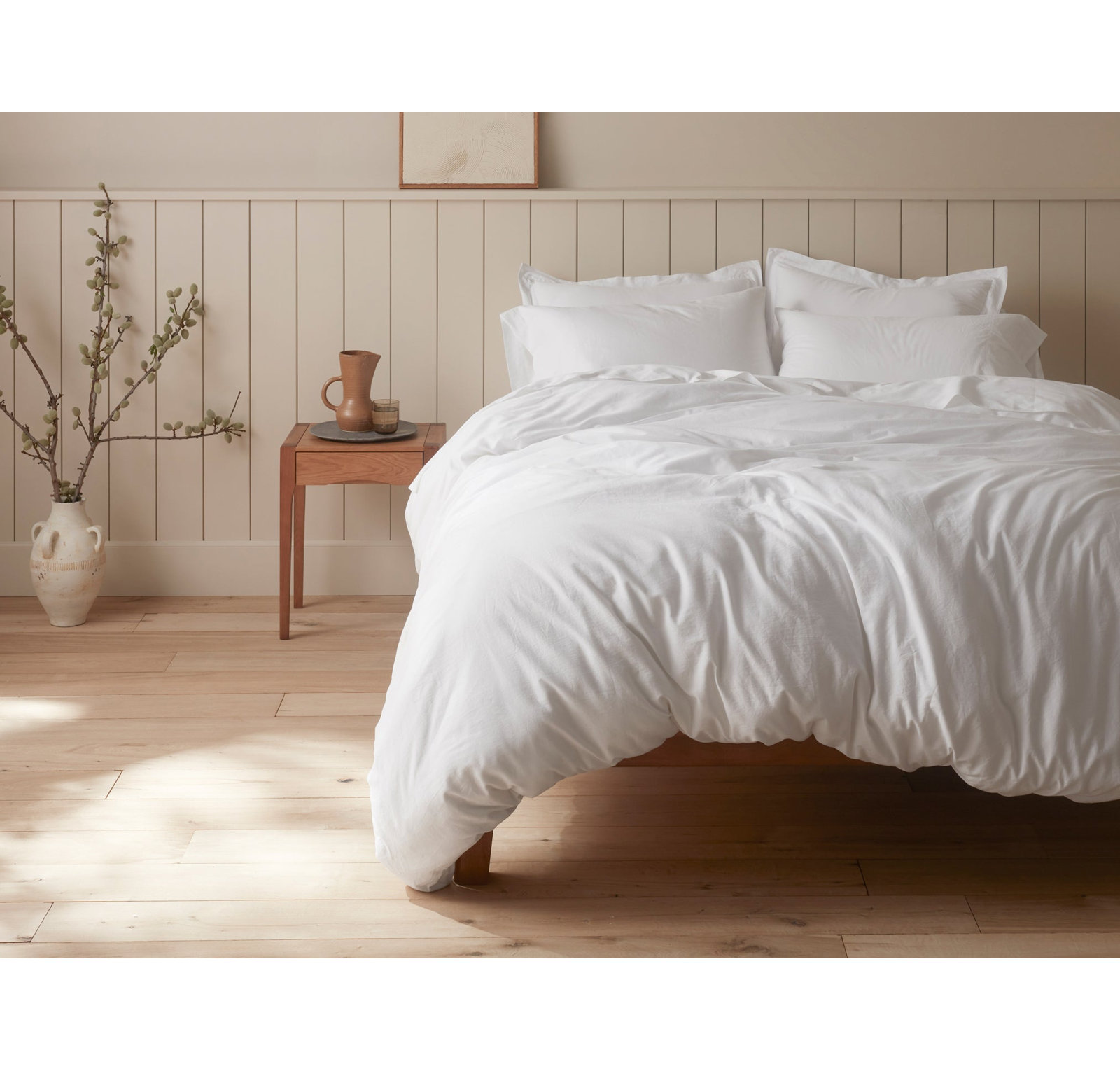 Cloud Soft Organic Sateen Shams, Standard, Alpine White