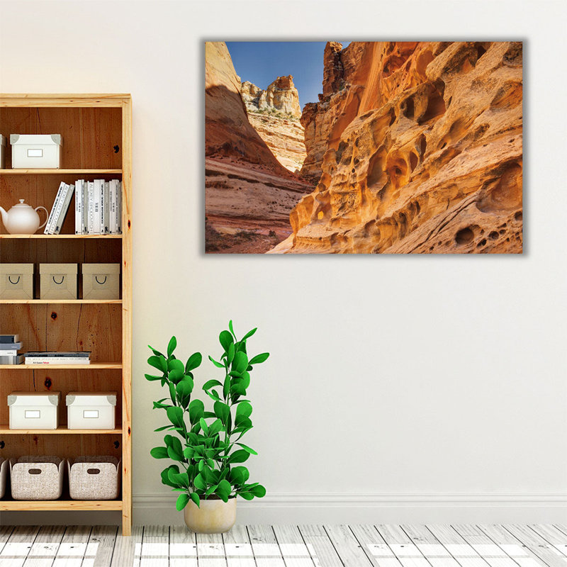 Crack Canyon I - reproduction d'art sur toile, H 16 po x l 24 po