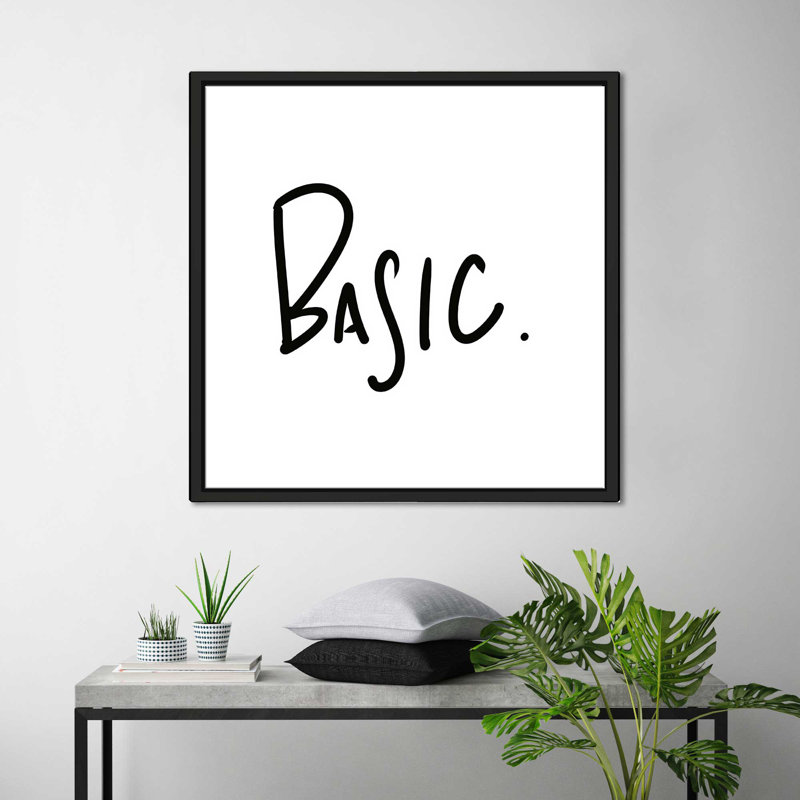 " Basic " by Sd Graphics Studio, Black Floater Frame, 21.5" H x 21.5" W x 2" D