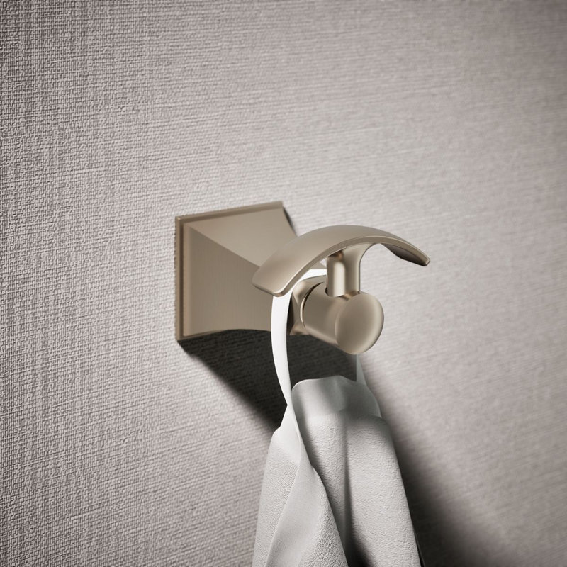 Memoirs Wall Mounted Robe Hook, Vibrant Brushed Bronze
