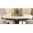 Kyeann 7-ps Casual Dining Table Set Include 1 Dining Table, 6 Side Chairs, 7-person Marble Dining Set