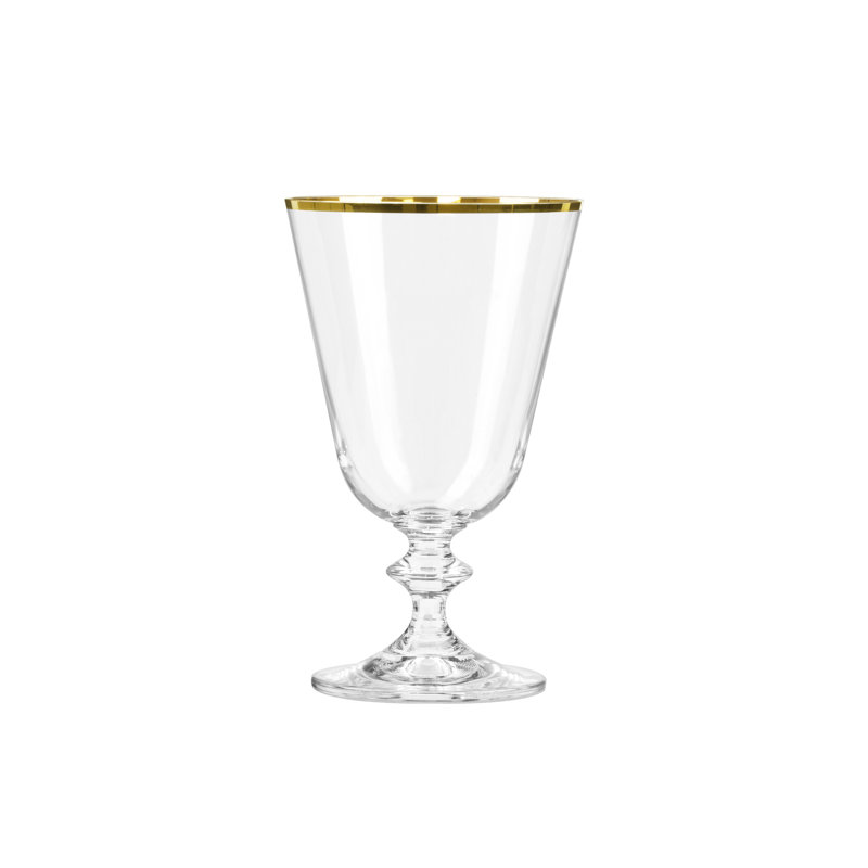 Gianara 6 oz. Ensemble de verrerie, Or / transparent, Verre à vin