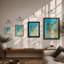 Palms and Hoops Coastal - Framed Print-2134474028-2134474030