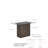 Fairfax Capron 59" Rectangle Glass Top Counter Height Dining Table