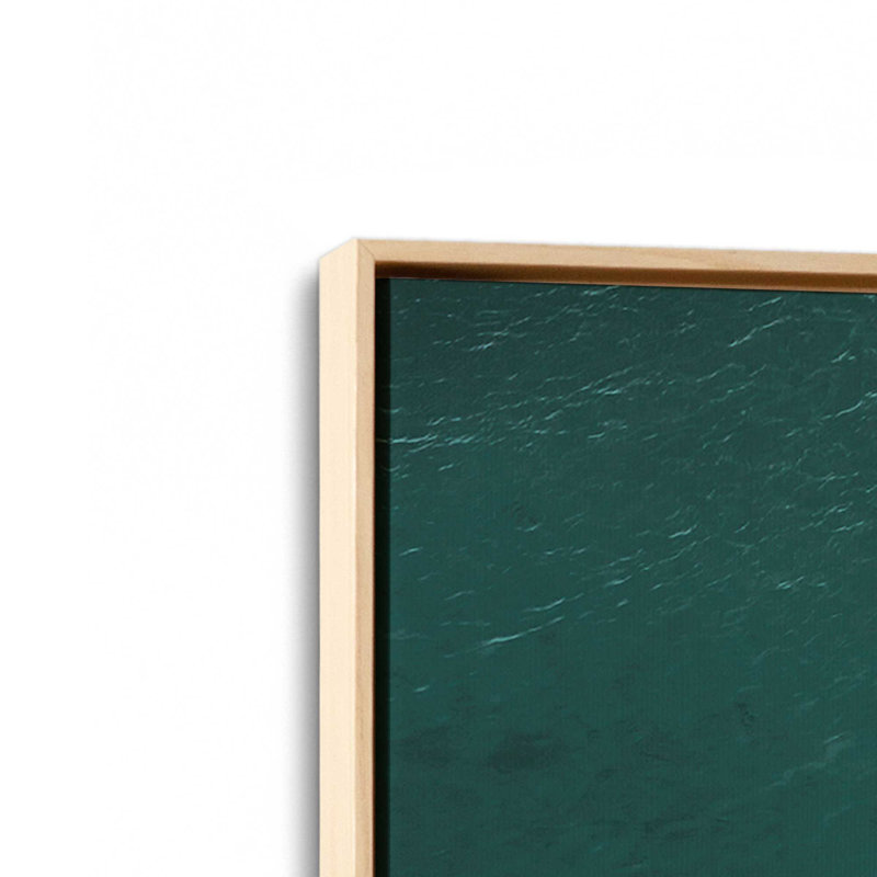 Impression sur toile Pier Paradise, H 12,75 po x l 8,75 po x P 1,75 po, Cadre américain en érable flottant