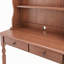 Bureau de style Mid-Century avec tablette du haut, tiroirs et tablettes de rangement