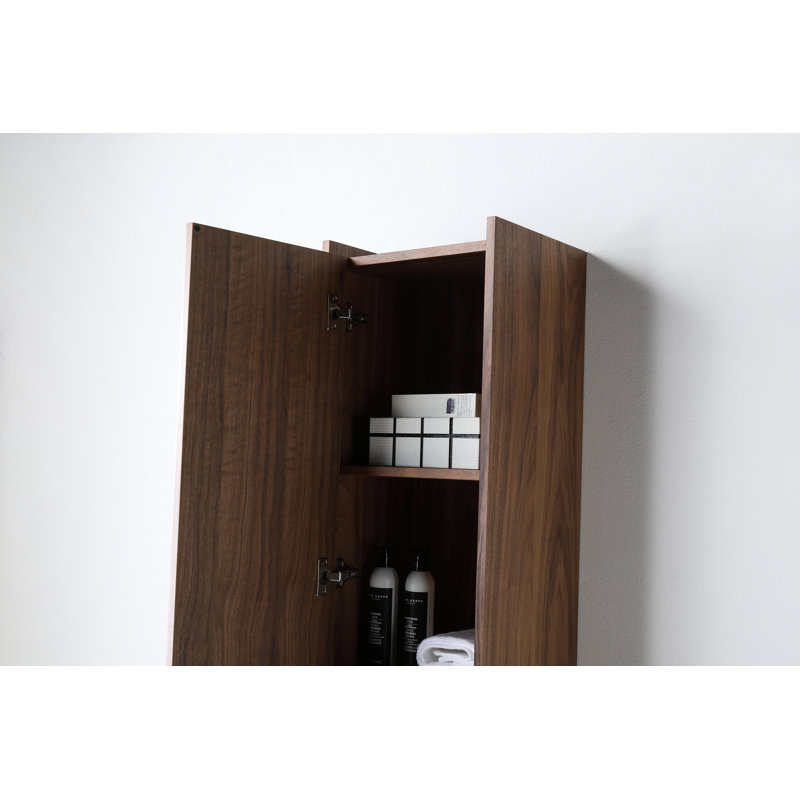 Vivt 13" Wall-Mounted Side Cabinet, Left