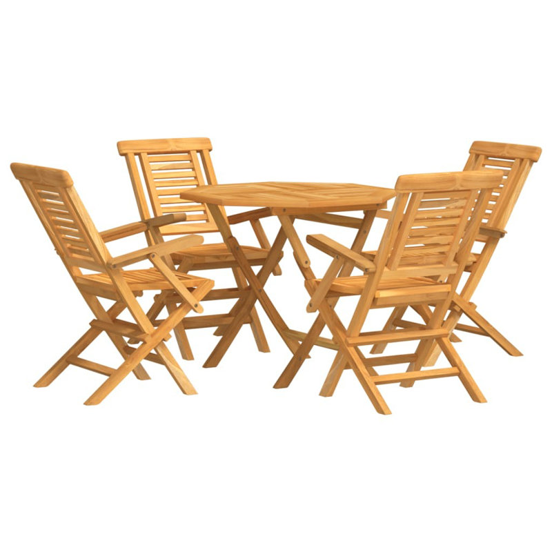 Gaylesville 4 - Person Teak Patio Dining Set with