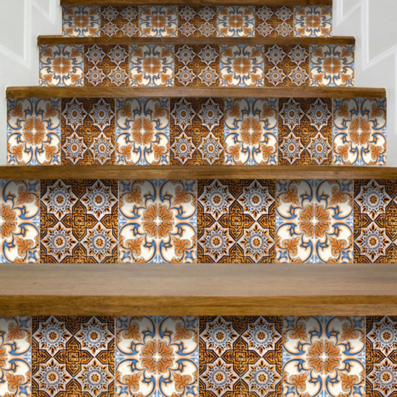 Carreau de mosaïque auto-adhésif en vinyle 5 po x 5 po