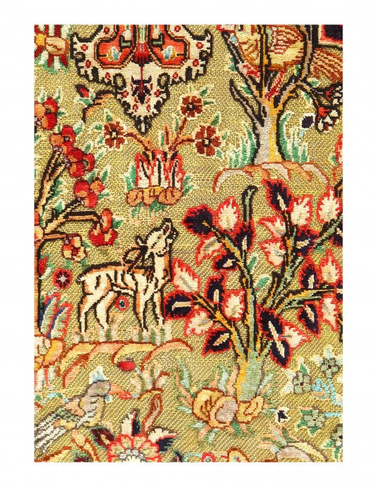 Amvi One-of-a-Kind Rectangle 3'4" X 4'6" Hand Knotted Area Rug