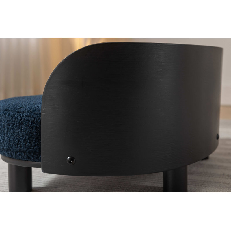 Lit pour chien surélevé de style scandinave, Bleu foncé