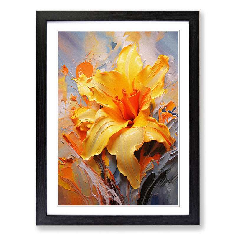 Single Picture Frame Print on Wood, Black Framed, 46cm H x 34cm W